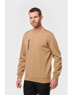 D-WK403-UNISEX DAYTODAY CONTRASTING POCKET SWEATSHIRT 2